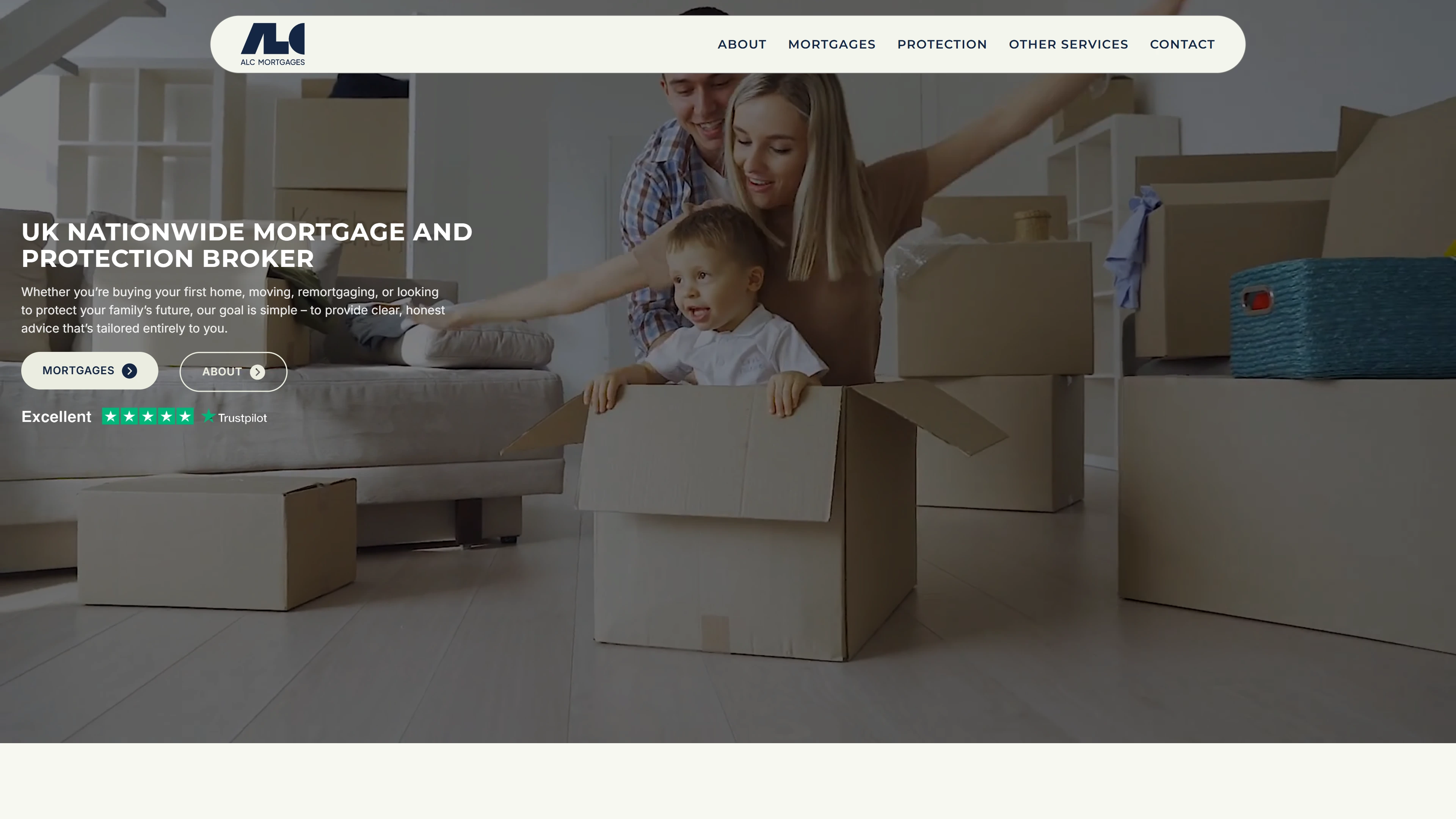 ALC Mortgages website homepage