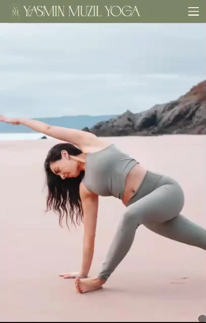 Yasmin Muzil Yoga website, mobile